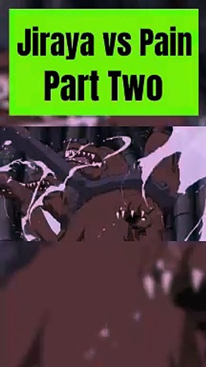 Jiraya VS  Pain Part Two  Naruto Shippuden Manga Anime !