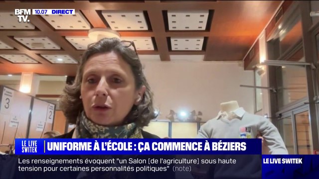 Pour Emmanuelle Ménard (députée de l'Hérault) l'uniforme à l'école va gommer les inégalités face à la tyrannie des marques