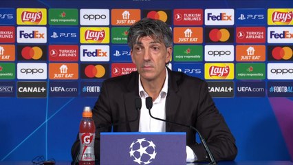 Real Sociedad head coach Imanol Alguacil on their 2-0 loss to PSG in UCL last 16 first leg