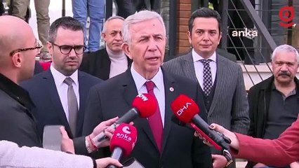 Mansur Yavaş gazetecilerin sorularını yanıtladı