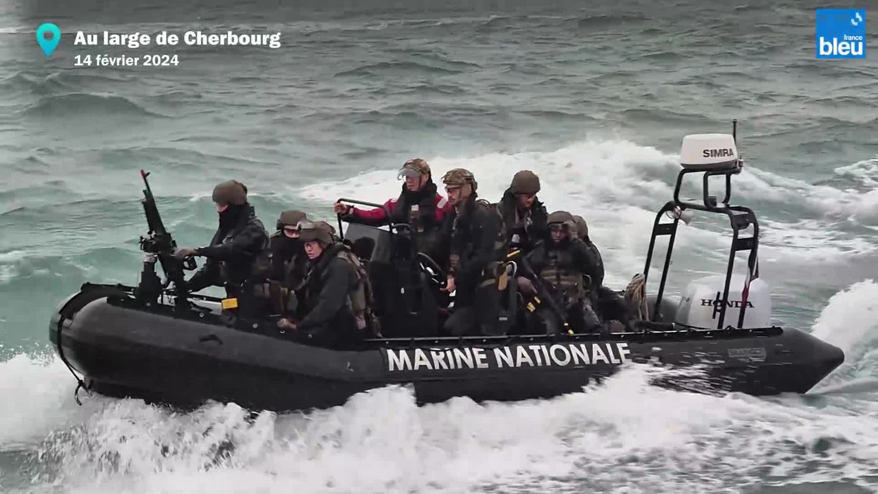 Mannord : exercice en mer au large de Cherbourg