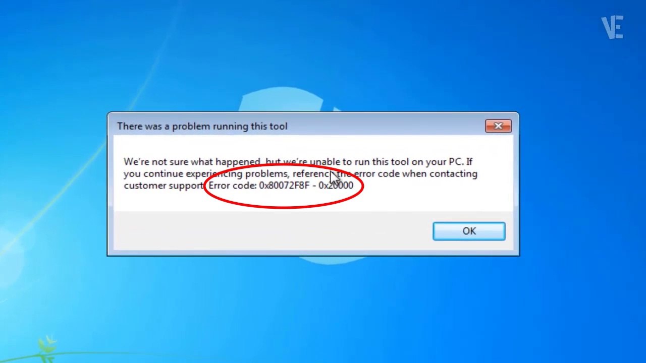 How To Fix Media Creation Tool Error Code 0X80072F8F 0X20000 in Windows 7 video Dailymotion