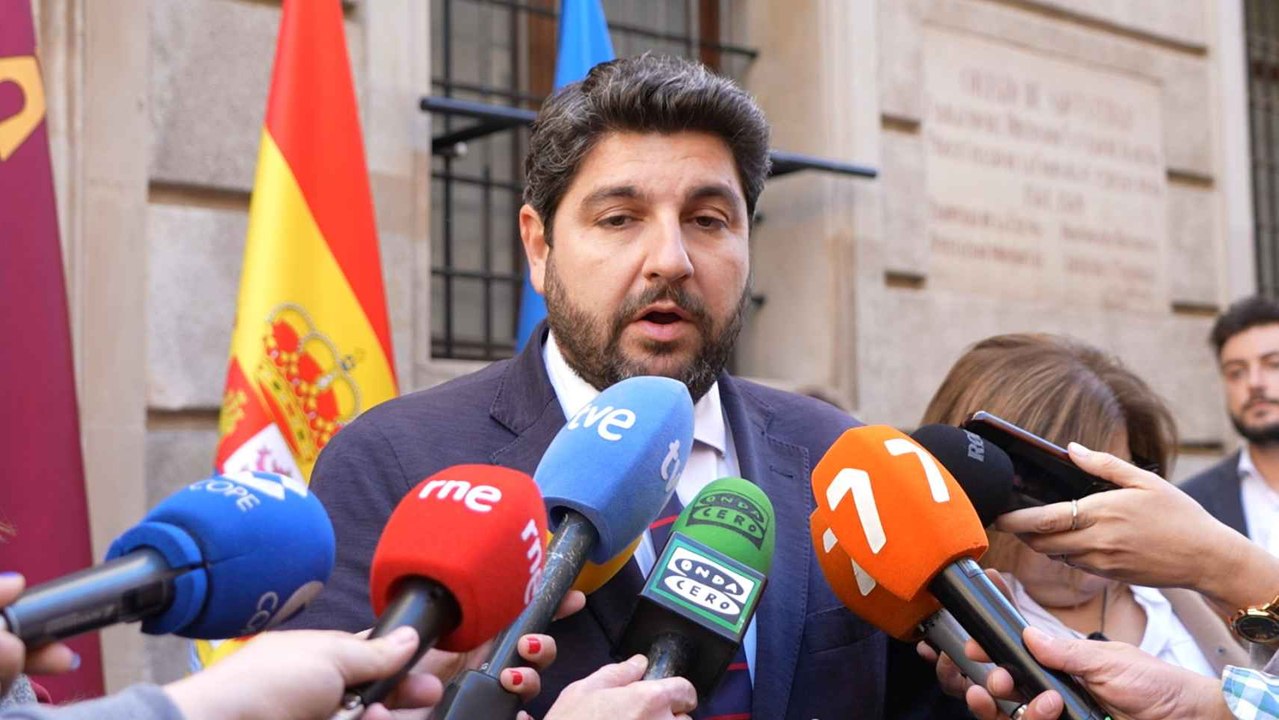Fernando López Miras, presidente de la Región de Murcia.