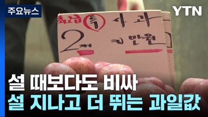 설 지났는데 더 뛰는 과일값..."300억 추가 투입" / YTN