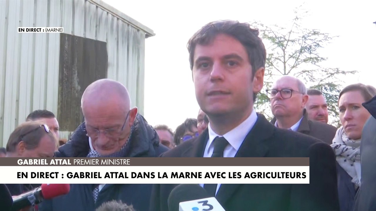 Gabriel Attal : «Je n'ai pas rencontré d'agriculteur qui se complaît à manifester, à revendiquer ou à bloquer»