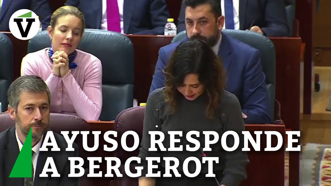 Ayuso responde a Bergerot acordándose de Mónica García: "¿También quiere ser ministra?"