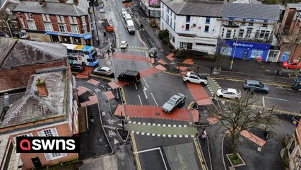 Furious locals have blasted a council after a section of its flagship £13.4m cycle route was left looking "wonky"