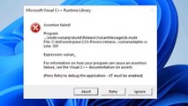 How to Fix Microsoft visual C   Assertion Failed Error in Windows 11 / 10 / 8 / 7