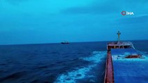 Marmara Denizi'nde batan kuru yük gemisinin başka bir gemiyi selamladığı son görüntüleri ortaya çıktı
