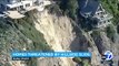 Vídeo mostra mansões de milhões de dólares na beira do precipício após deslizamento na Califórnia