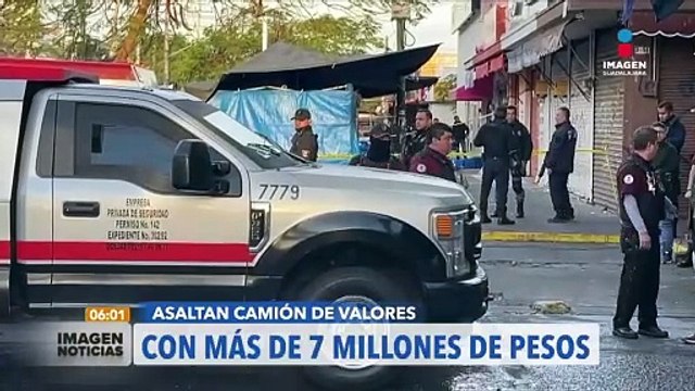 Camioneta de valores es asaltada en Lomas de Polanco | Imagen Noticias con Ricardo Camarena
