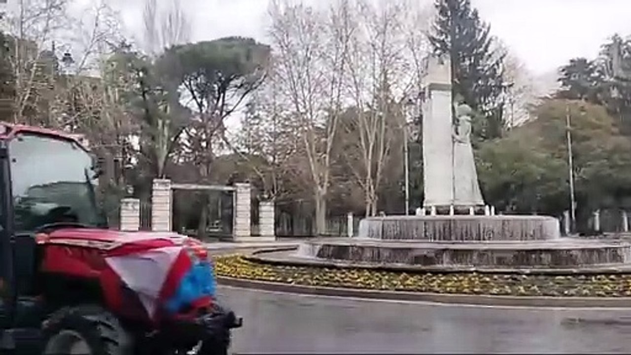 La tractorada en el Bierzo