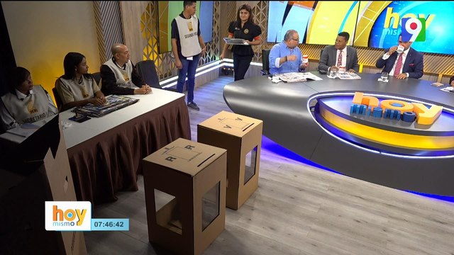 ¡Primicia! Simulacro de votación de las elecciones Municipales en Hoy Mismo