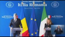 Vertice Italia-Romania, Meloni: pieno sostegno all'Ucraina