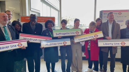 London Overground rebrand: Lioness, Windrush and Suffragette among new names in £6million redesign of 'Orange Line'
