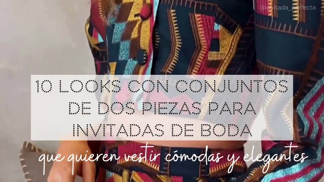 10 looks con conjuntos de dos piezas para invitadas de boda que quieren vestir cómodas y elegantes