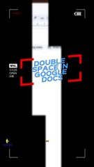 Double Trouble? Nah! Easy Google Docs Double Spacing Tips!  #Shorts #documentediting  #easyediting