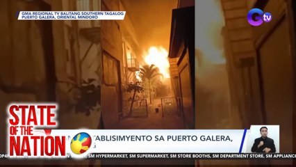 Ilang establisimyento sa Puerto Galera, nasunog | SONA