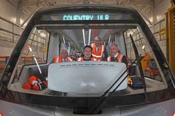 Through the tunnel at the Very Light Rail National Innovation Centre in Dudley (2024)