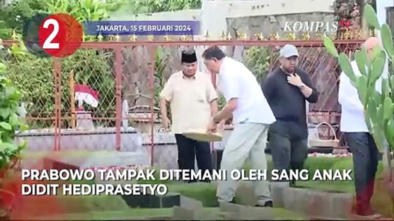 Jokowi Hasil Quick Count, Prabowo Ziarah Makam, Ganjar Soal Kandang Banteng [TOP 3 NEWS]