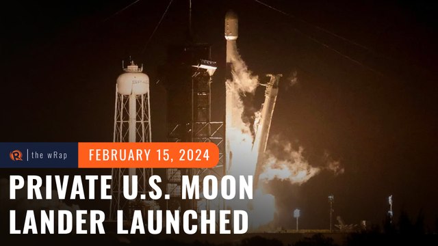 Private US moon lander launched half century after last Apollo lunar mission