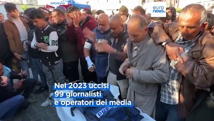 Giornalisti uccisi nel mondo nel 2023, su 99 almeno tre quarti morti a Gaza