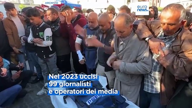 Giornalisti uccisi nel mondo nel 2023, su 99 almeno tre quarti morti a Gaza