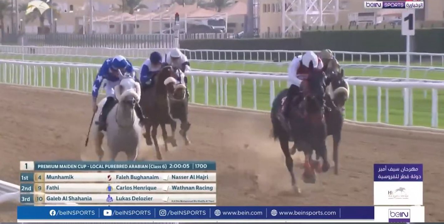 الجواد "منهمك" يفوز بالشوط الأول لكأس الخيل الع...