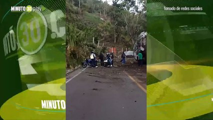 Será una señal apareció el supuesto rostro de la virgen en el derrumbe en la vía El Hatillo-Donmatías