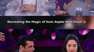 Hum Apke Hain Kaun Recreated Scene By Salman Khan Madhuri Dixit
