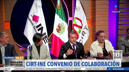 CIRT e INE firman convenio para hacer promoción del voto razonado