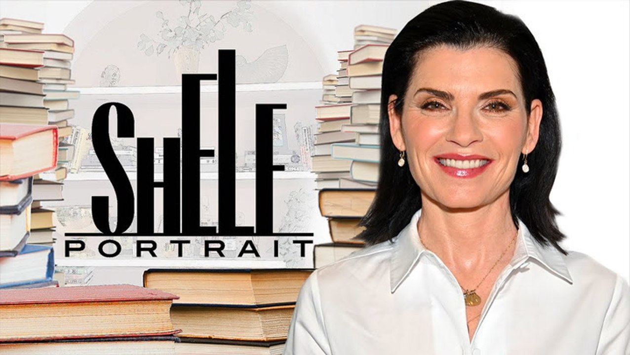 Julianna Margulies Gives A Tour Of Her Bookshelves & Favorite Reads | Shelf Portrait | Marie Claire