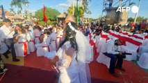 Bodas colectivas en México y Nicaragua para celebrar San Valentín