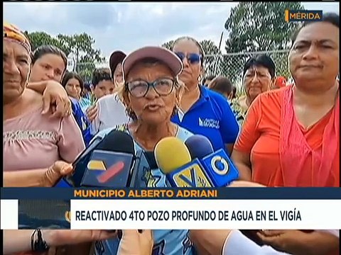 Mérida | Reactivan pozo de agua potable para favorecer a seis comunidades del mcpio. Alberto Adriani