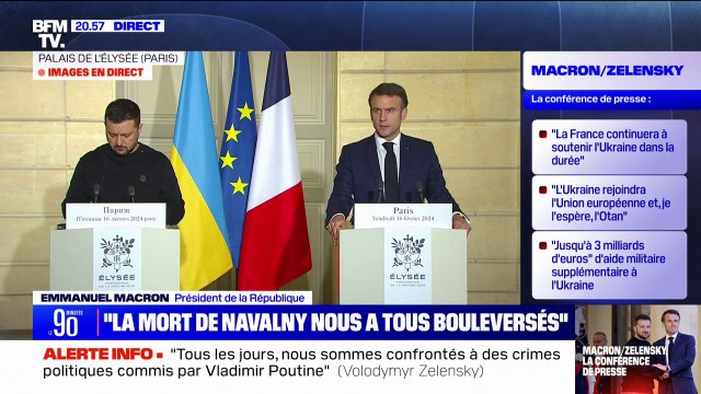Emmanuel Macron sur la mort d'Alexeï Navalny: La Russie est entrée dans une nouvelle phase d'agression à l'égard des pays européens et de durcissement dans son pays