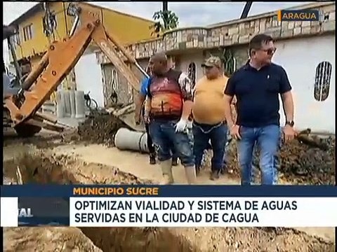 Aragua | Fortalecen sistema de redes de aguas servidas en el mcpio. Sucre