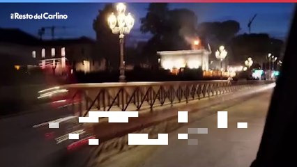 A fuoco un ristorante in centro ad Ascoli: il  video