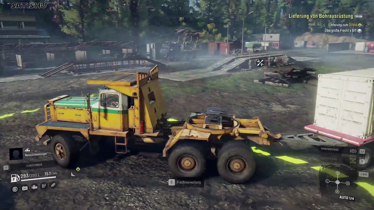 Stau und Überholung im Wald. SnowRunner #215