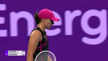 Doha - Swiatek écœure Azarenka