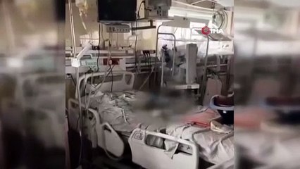 Siyonistlerin zorla boşalttırdığı Al-Nasr Çocuk Hastanesi’nde kan donduran görüntü!