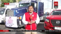 Transportistas protestan en dos puntos de la México-Querétaro