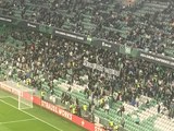 Pancarta de los ultras del Betis