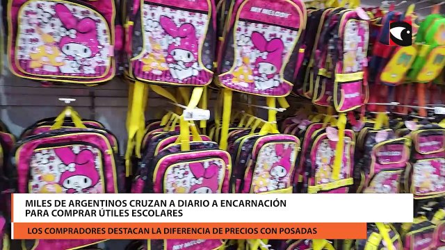 Miles de argentinos cruzan a diario a Encarnación para comprar útiles escolares