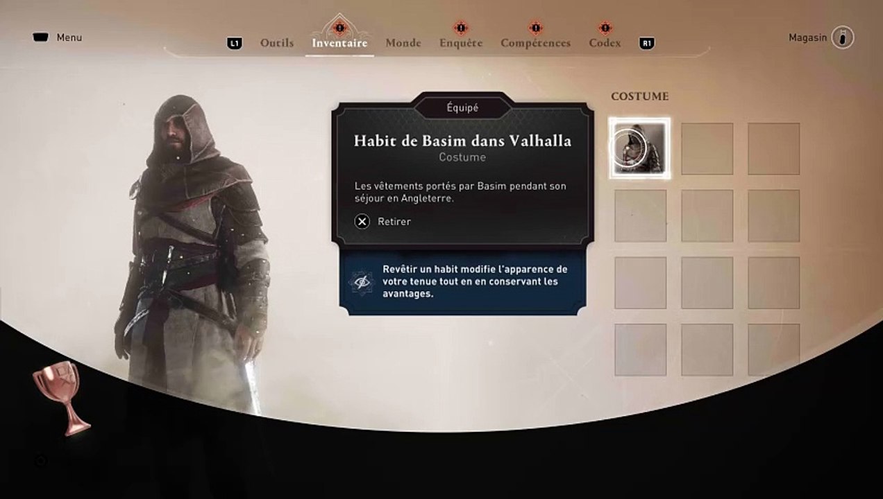 Assassin's Creed Mirage - Trophée (Bronze) : Affirmation vestimentaire