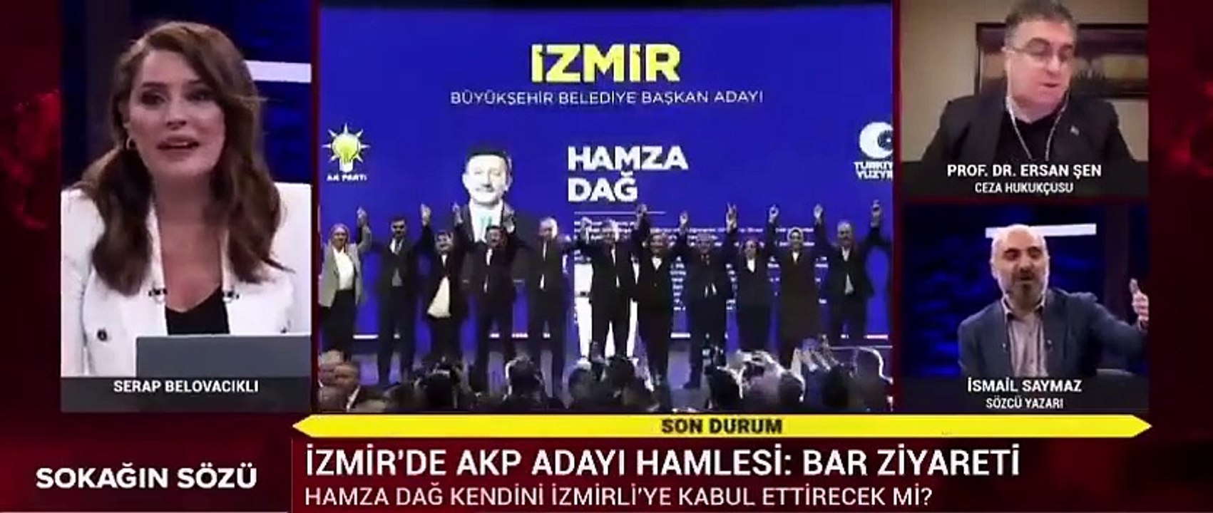 Ersan Şen İsmail Saymaz'a 'lan' dedi, yayın durdu