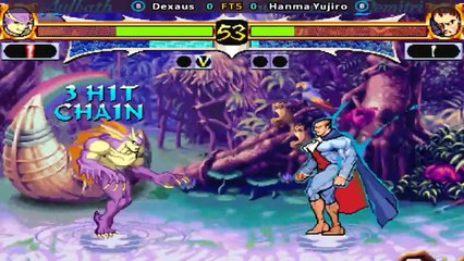 Vampire Hunter - darkstalkers' revenge - Dexaus vs Hanma Yujiro FT5