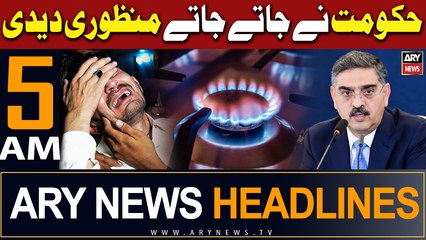 ARY News 5 AM Headlines 16th February 2024 | Huge Hike in Gas Prices