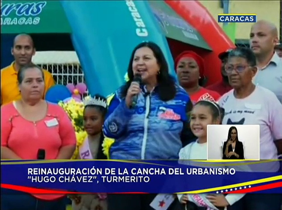 Presidente Nicolás Maduro inauguró la cancha del urbanismo “Hugo Chávez”