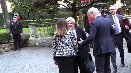 Meloni a Palazzo Borromeo per bilaterale Italia-Santa Sede