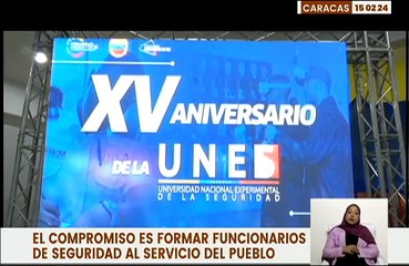 La UNES celebra XV Aniversario formando miles de profesionales defensores de la Patria